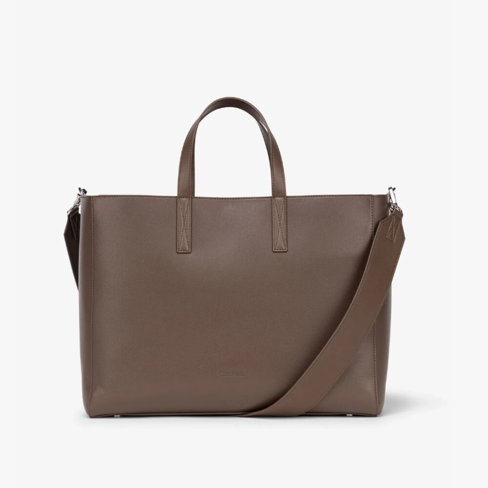 New! Calpak Haven 16" Laptop Tote Bag in Espresso (limited edition color)